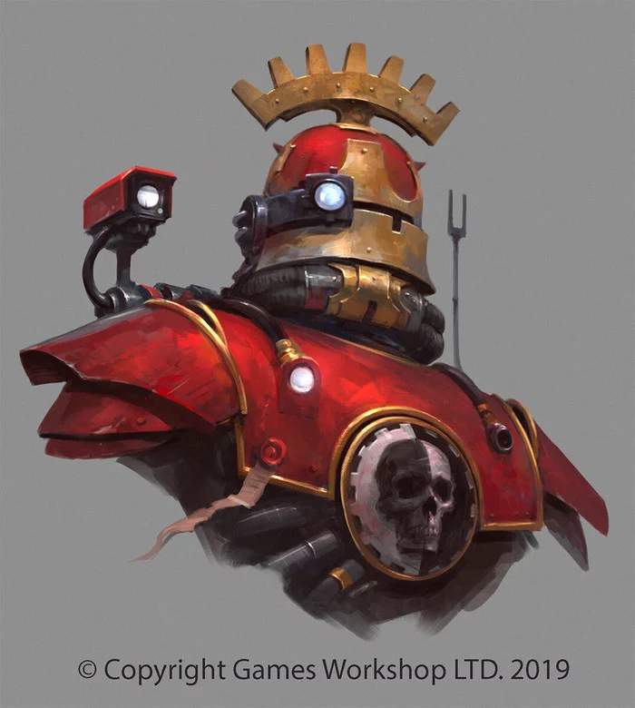 Wh40k Portraits by Jaime Martinez - Jaime Martinez, Warhammer 40k, Wh Art, Killteam, Adeptus Mechanicus, Techpriest, Skitarii, Tempestus Scions, Genestealer Cults, Orcs, Longpost
