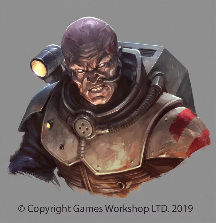 Wh40k Portraits by Jaime Martinez - Jaime Martinez, Warhammer 40k, Wh Art, Killteam, Adeptus Mechanicus, Techpriest, Skitarii, Tempestus Scions, Genestealer Cults, Orcs, Longpost