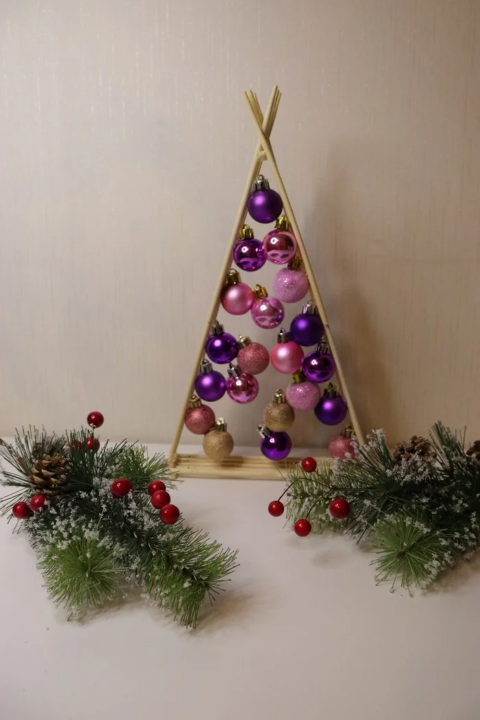 DIY Christmas tree master class - My, Master Class, New Year, Decoration, Interior, With your own hands, Needlework with process, Christmas tree, Video, Longpost