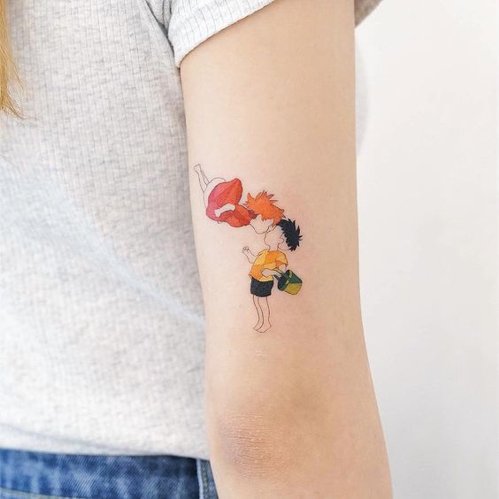 10+ Subtle Minimalistic Tattoos That Are Actually Anime References - Tattoo, Anime, Hayao Miyazaki, Spirited Away, My neighbor Totoro, Sailor Moon, Naruto, Longpost