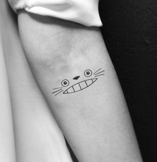 10+ Subtle Minimalistic Tattoos That Are Actually Anime References - Tattoo, Anime, Hayao Miyazaki, Spirited Away, My neighbor Totoro, Sailor Moon, Naruto, Longpost