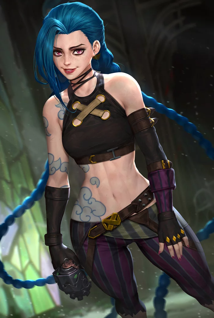 Jinx - Neoartcore, League of legends, Arcane, Jinx, Anime, Anime art, Games