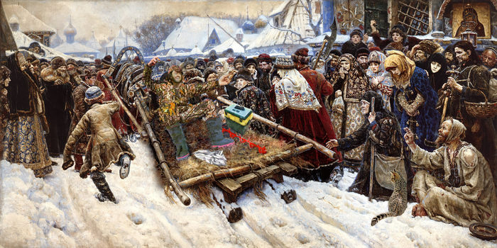 Возвращение с подледной рыбалки