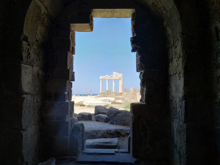 Temple of Apollo. - My, Landscape, Mobile photography, The photo, Turkey, Side