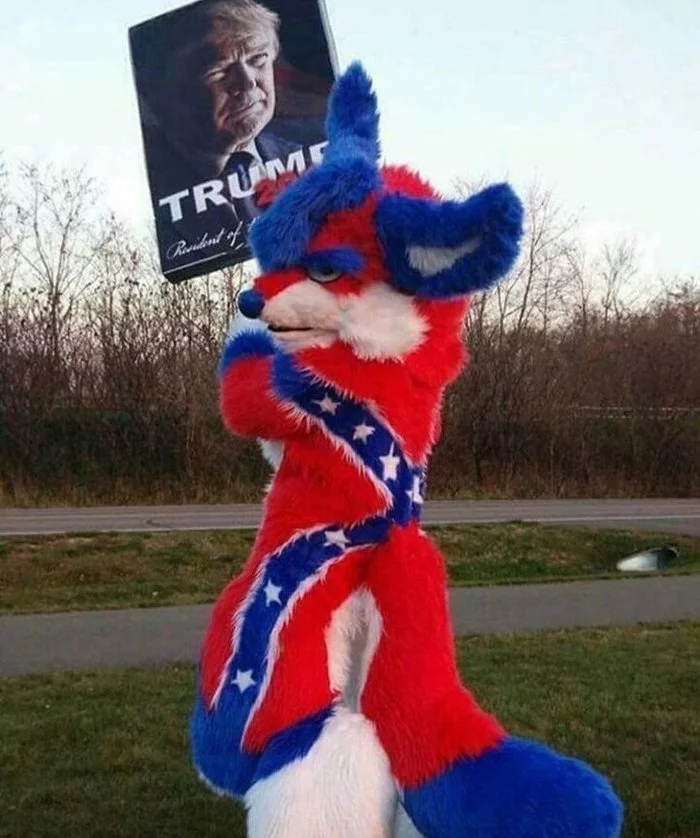Furry for Donnie - Furry, Cosplay, USA, Elections, Donald Trump, Confederates