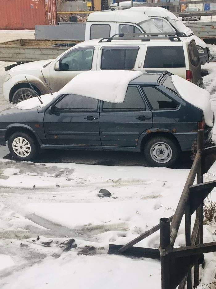 Snow blanket - My, Auto, Snow, Winter, AvtoVAZ