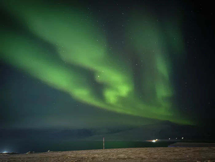 How did your winter start? - My, Arctic, Spitsbergen, Polar Lights, Longpost