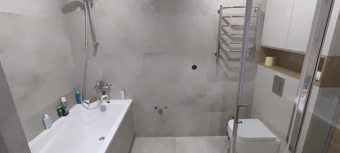 Bathroom renovation. Attempt number 12 - My, Repair of the bathroom, Krasnoyarsk, Longpost, Repair