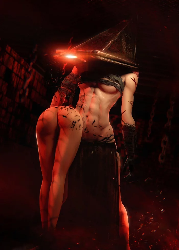 Some other Silent Hill - NSFW, Art, Silent Hill, Games, Pyramid head, Girls, Erotic, Longpost, Booty, Boobs