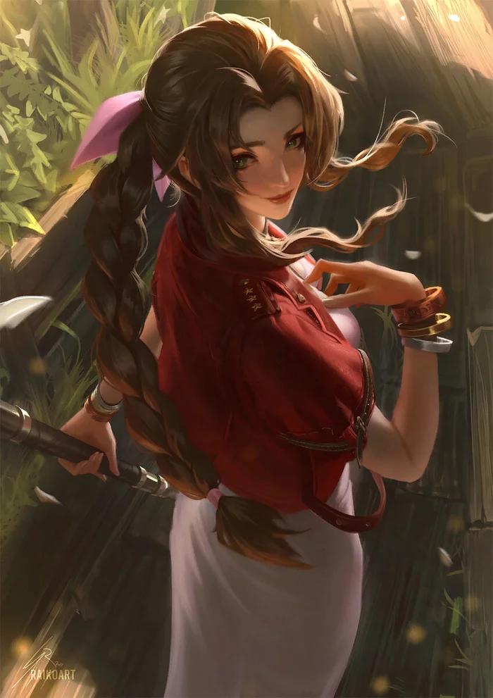 Iris - Final fantasy vii, Aerith gainsborough, Art, Games, Raikoart, Girls