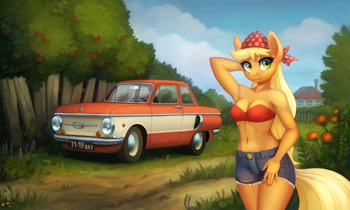 Rural Age - My little pony, Applejack, Anthro, Asimos