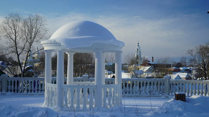 Nerekhta - My, Nerekhta, Winter, Rotunda, Snow, Temple