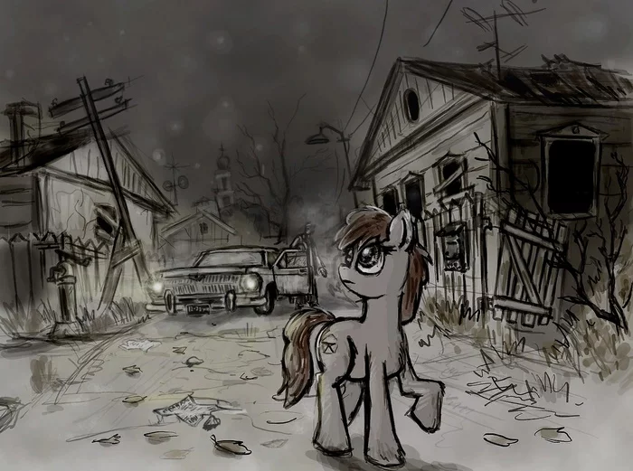 ... Fire bombs were dropped on you too?... - My little pony, Original character, Ulyanovetz