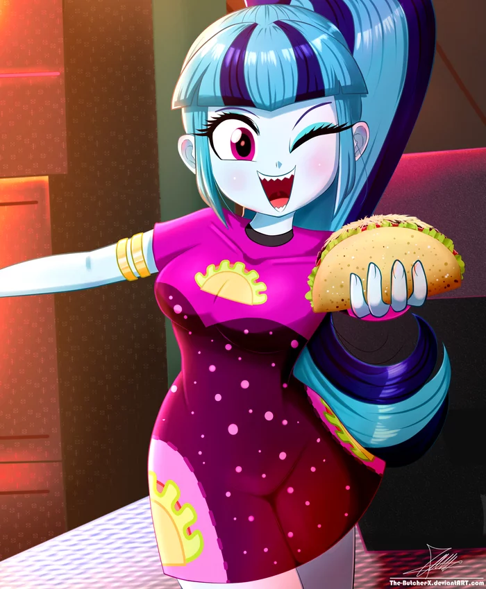 Takoezhka - My little pony, Equestria girls, Sonata dusk, Thebutcherx