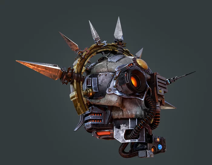 Servo-skull & Vultrax by mikebota - Warhammer 40k, Adeptus Mechanicus, 3D графика, Длиннопост