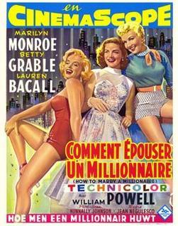 Marilyn Monroe in how to marry a millionaire (IX) Cycle The Magnificent Marilyn episode 662 - Cycle, Gorgeous, Marilyn Monroe, Actors and actresses, Celebrities, Blonde, 50th, Movies, Hollywood, USA, Hollywood golden age, 1953, Poster, Movie Posters, Girls, How to Marry a Millionaire