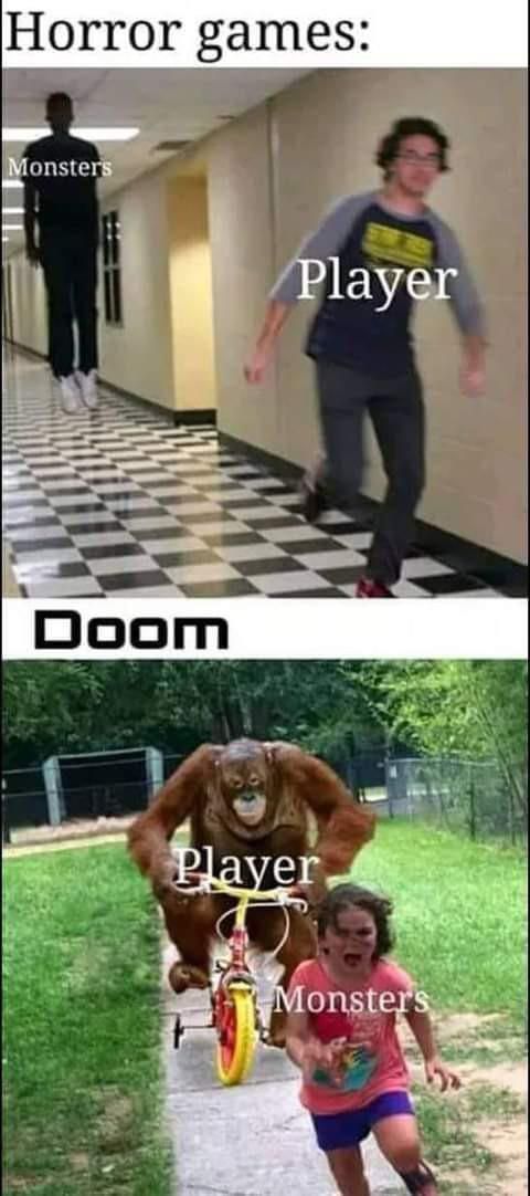 Doom - Doom, Games, Memes, Children, Black people, Monkey, Humor, Picture with text