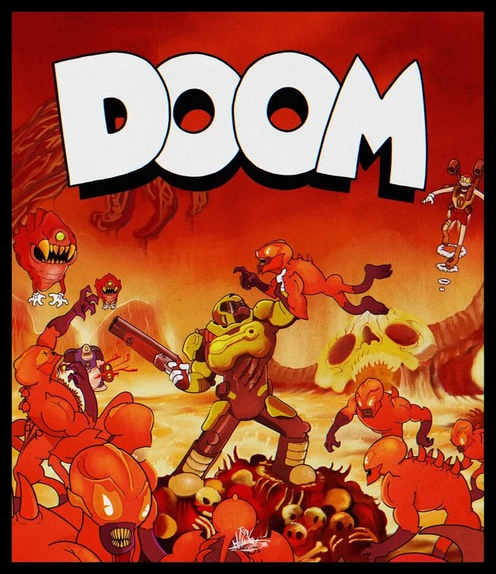 DoomHead - Games, Doom, Cuphead