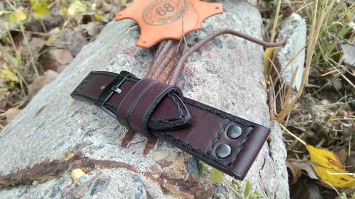 Watch strap 22 mm. Watch strap Fossil. Strap for Orient watches. Breitling watch strap - My, Needlework without process, Leather products, Wrist Watch, Clock, Strap, Natural leather, Presents, Accessories, Male, Handmade, Longpost
