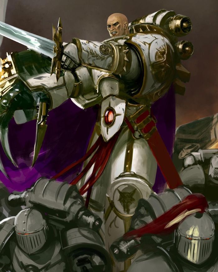 "Horus of the luna wolves, primarch of the XVI legion" byGeorge Abalayan George Earl Abalayan, Horus Heresy, Sons of Horus, Pre heresy, Warhammer 40k, Warhammer 30k, Wh Art, 