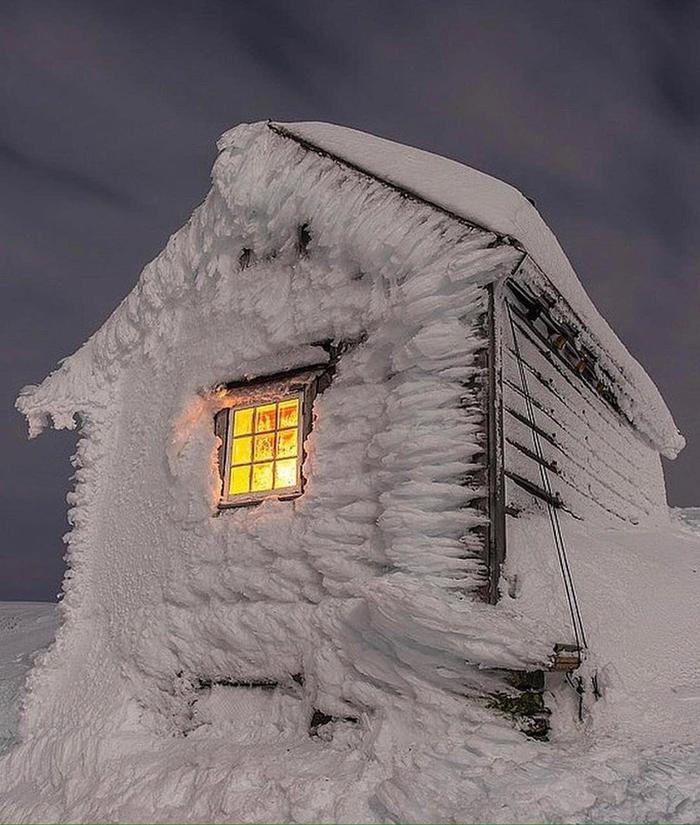 Зябкая фотка - Дом, Зима, Ветер, Снег, Мороз