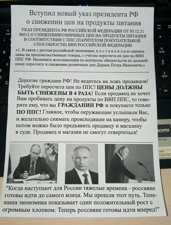 Really? - Vladimir Putin, Reform, Leaflets, Russia, Politics