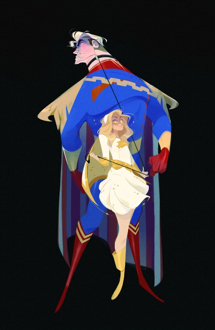 The Boys Art bySaira Vargas  (), , , Homelander ( ), Starlight ( ), Queen Maeve ( ), A-train ( ), The Deep ( )