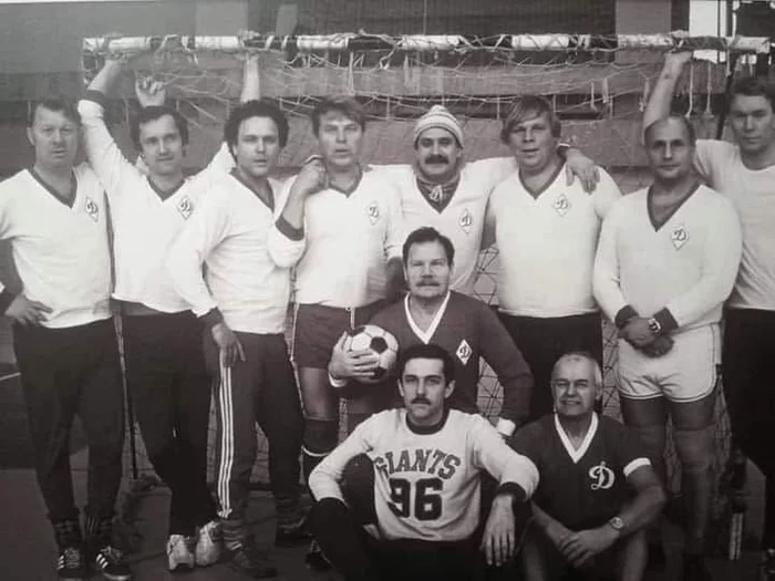 The football team of the Cinematographers Section. USSR - Football, Movies, Alexander Porokhovshchikov, Nikolay Eremenko, Actors and actresses, Mikhail Kokshenov, Nikita Mikhalkov, Mikhail Pugovkin, Alexander Pankratov-Cherny