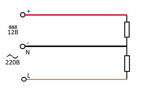 Common line for minus and zero (Variable with consecutive) - My, Question, Electricity, The wire, Erotic