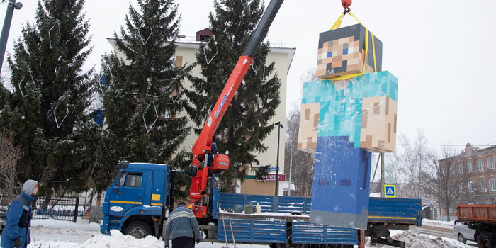 Центральную площадь Бугульмы украсят фигурами из Minecraft. Проект получил название «Бугулькрафт»