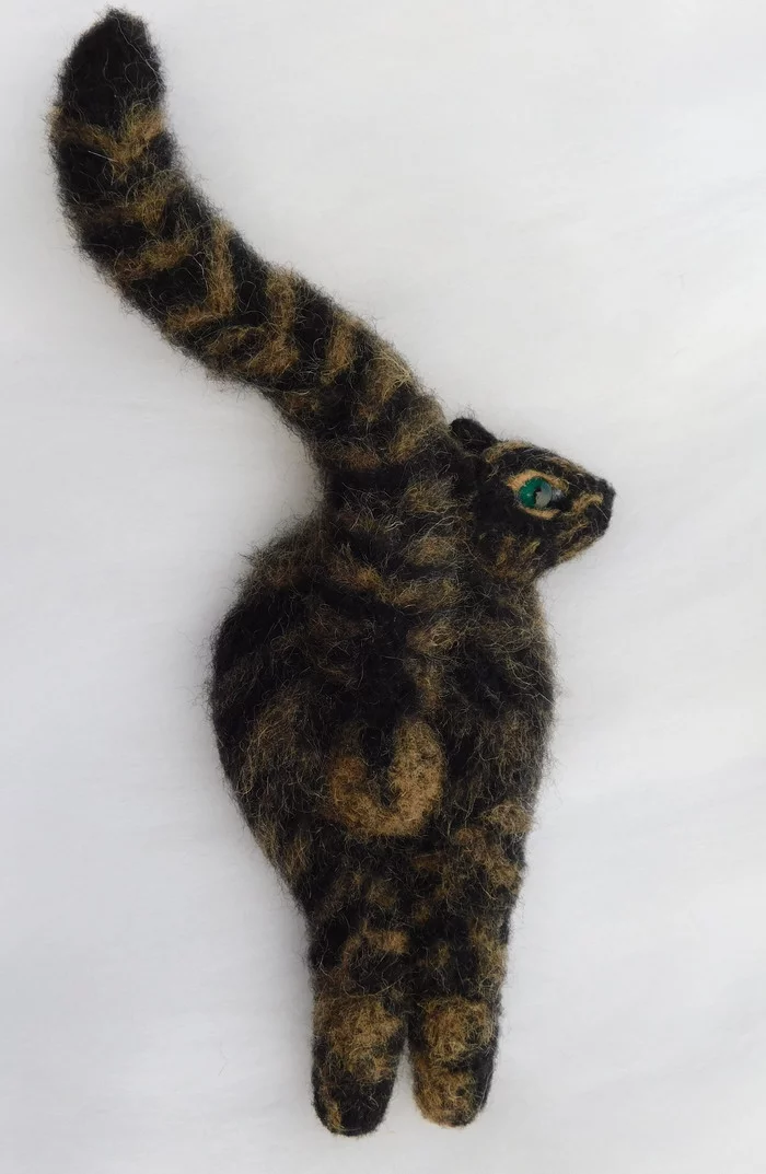 Painting made of wool - My, cat, Wool painting, Painting, Needlework without process, Wool