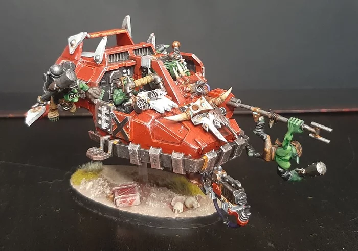 Zalutal land speeder - My, Warhammer 40k, Orcs, Video, Longpost