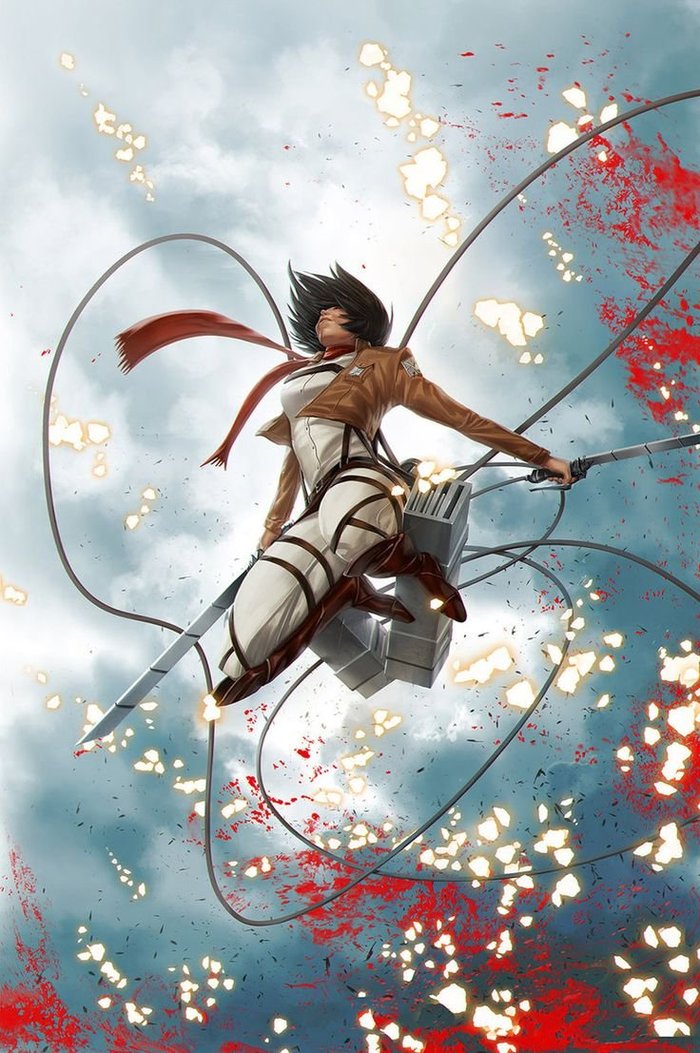  , Anime Art, Attack on Titan, Mikasa Ackerman
