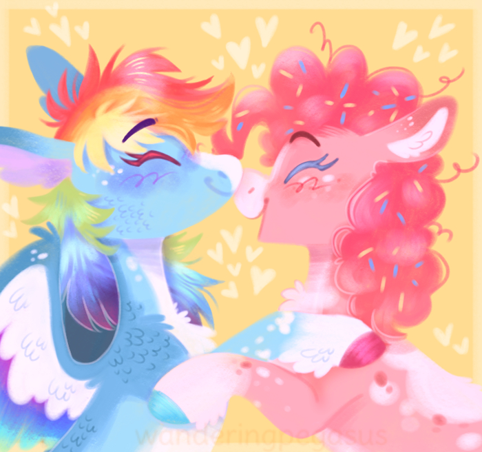 "BOOP!" ! My Little Pony, Ponyart, Rainbow Dash, Pinkie Pie, Wanderingpegasus