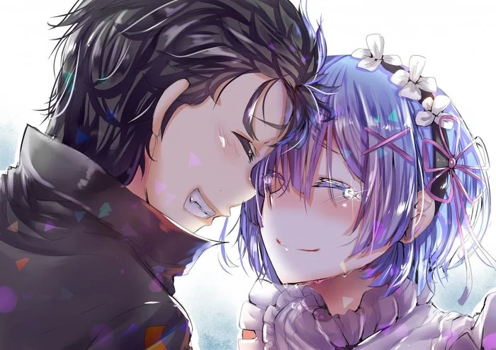 Rem and Subaru - Anime, Anime art, Rem (Re: Zero Kara), Subaru