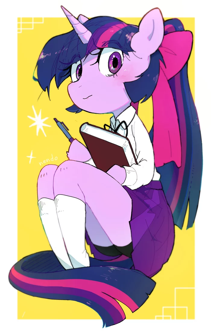 Tvaika - My little pony, PonyArt, Anthro, Twilight sparkle, Nendo23