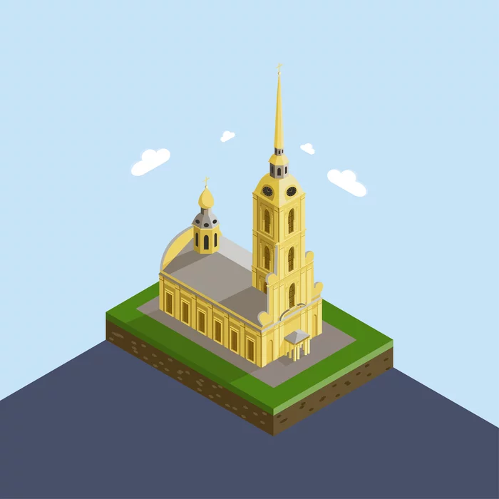 St. Petersburg, the city of dreams.Isometry - Illustrations, Isometric, Adobe illustrator, Vector graphics, Digital drawing, Longpost, My