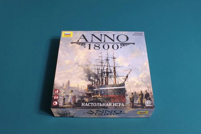 Anno 1800 - My, Anno 1800, Board games, Overview, Rules, Opinion, Let-play, Unpacking, Components, Tablet, Cards, Tiles, Cubes, Island, New World, Estate, Farmer, Workers, Video, Longpost