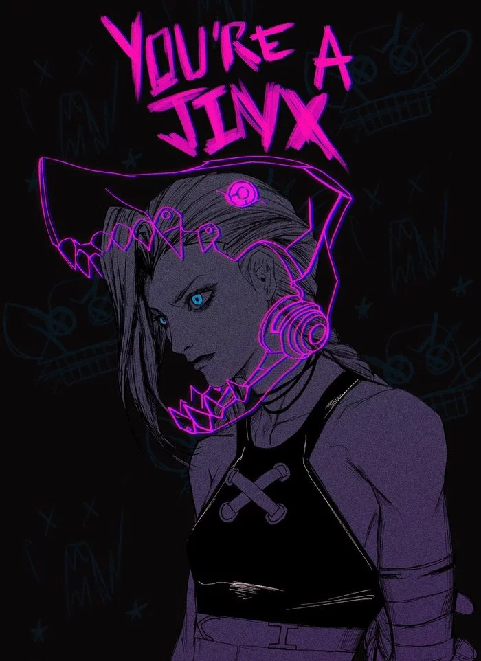 Jinx - Jinx, League of legends, Arcane, Serials, Art, Longpost