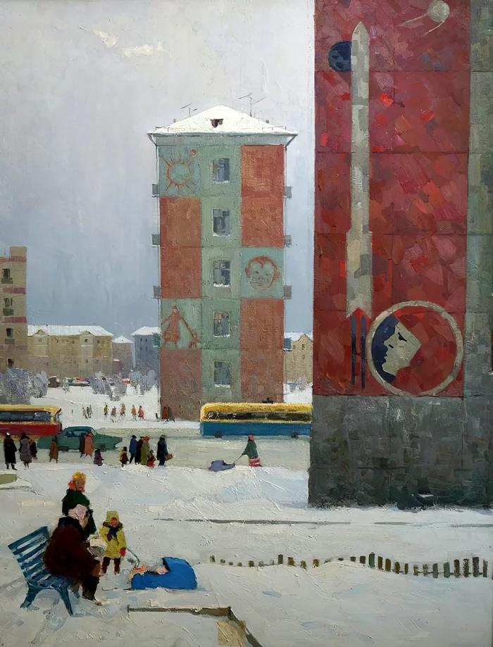 Artist Sergey Lyvin - the USSR, Siberia, Snow, Hopelessness