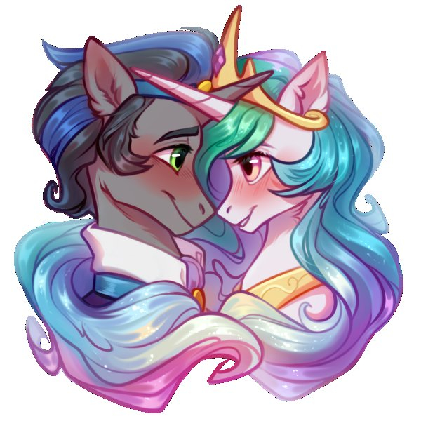Couple - My little pony, Princess celestia, King sombra, Fenwaru