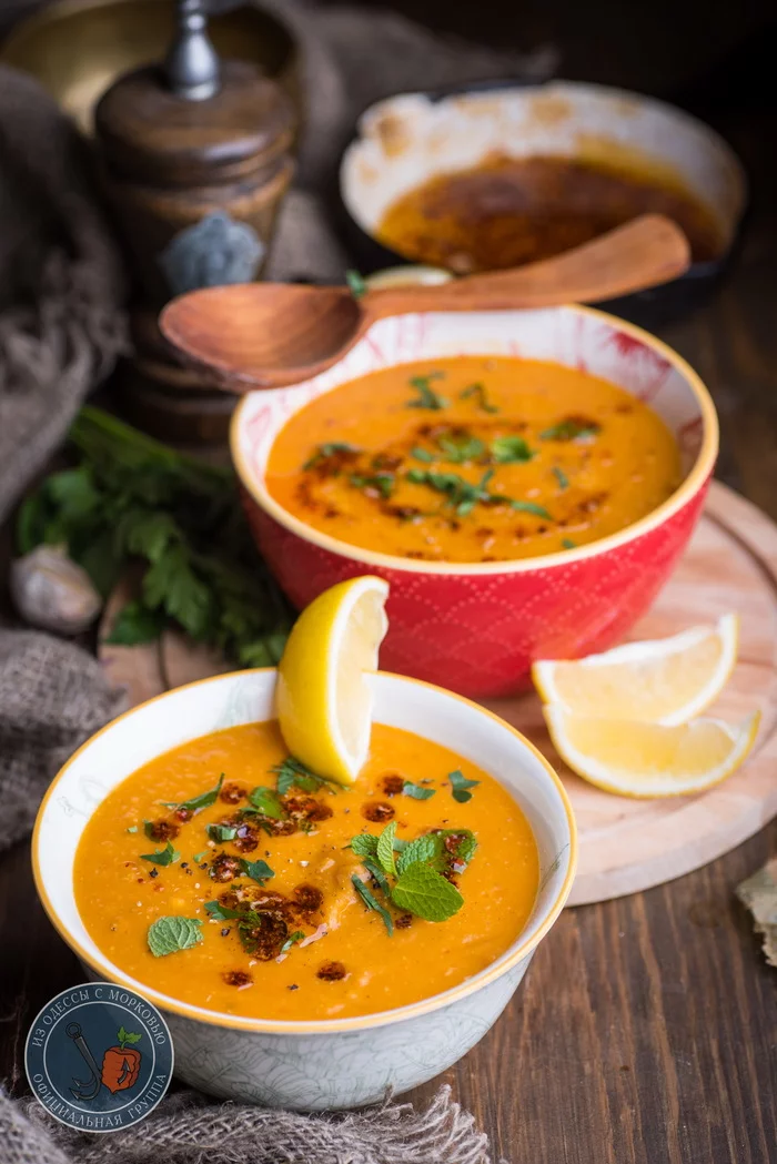 Turkish lentil soup. Mercimek corbasi - From Odessa with carrots, Cooking, Food, Recipe, The photo, Soup, Lentil, Longpost