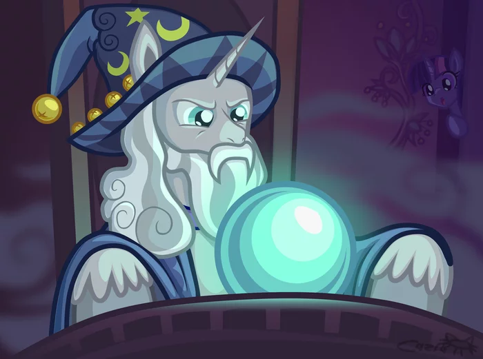 Starswirle Reflects - My little pony, Twilight sparkle, Starswirl, Ponification, Pondering My Orb