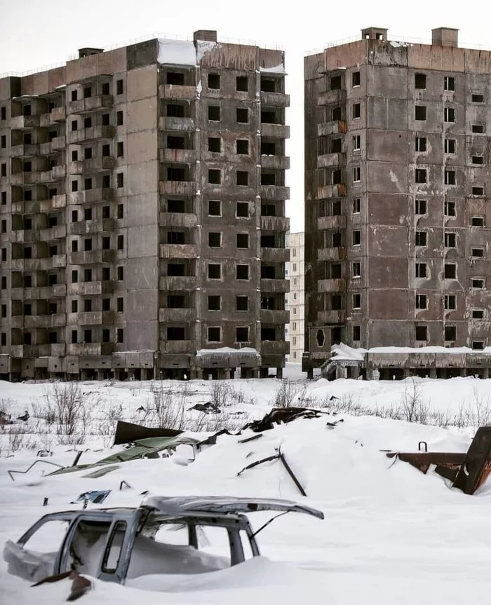 Winter - Winter, Fuck aesthetics, Cold, Atmosphere, High-rise building, Norilsk, Russia