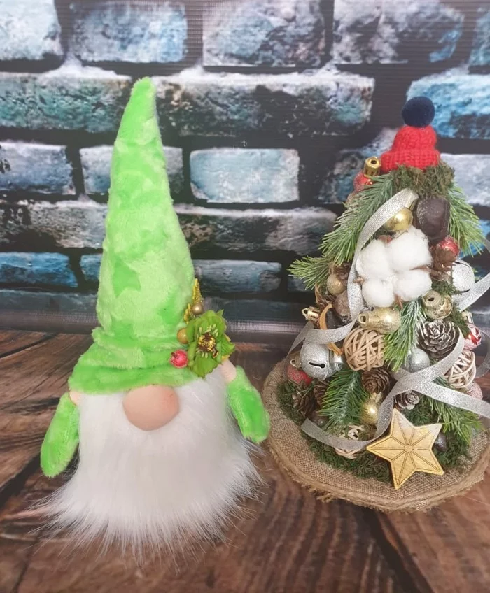 Handmade gnomes - My, beauty, Milota, Handmade, With your own hands, Gnomes, New Year, Needlework without process, Longpost