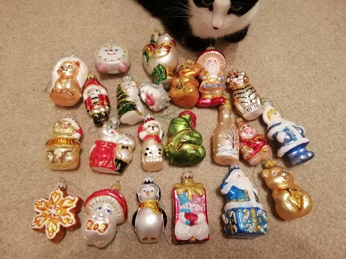 Christmas tree toys of Ivano-Frankivsk factory - My, New Year, Christmas decorations, Longpost, cat