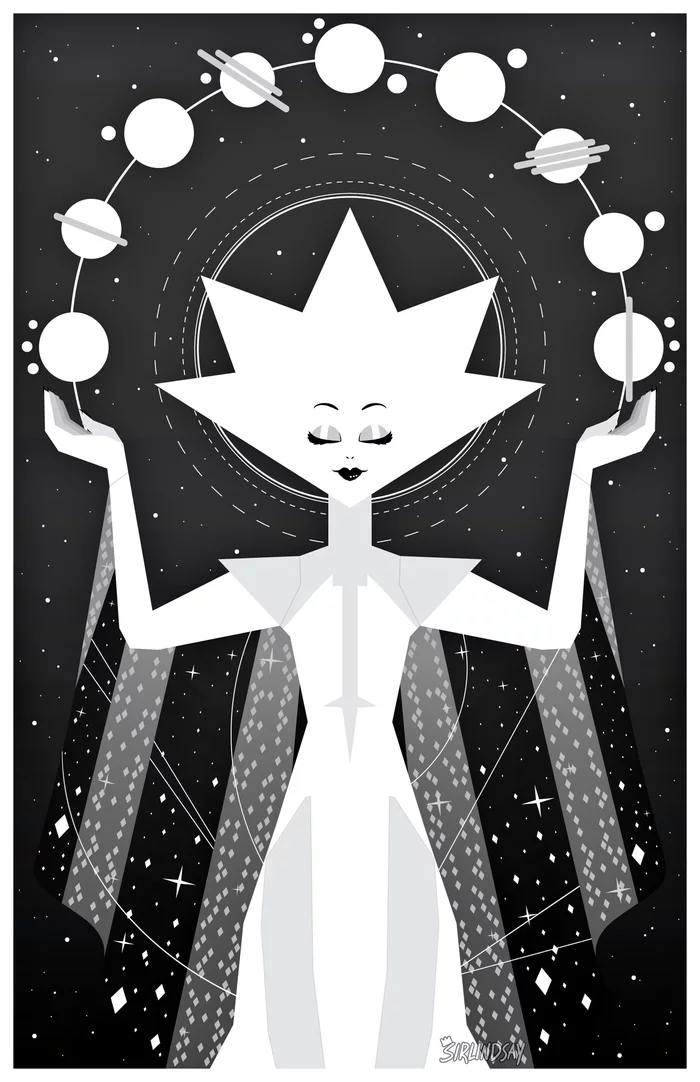 Blumenkranz - Steven universe, White Diamonds, Art, Animated series, White Diamond