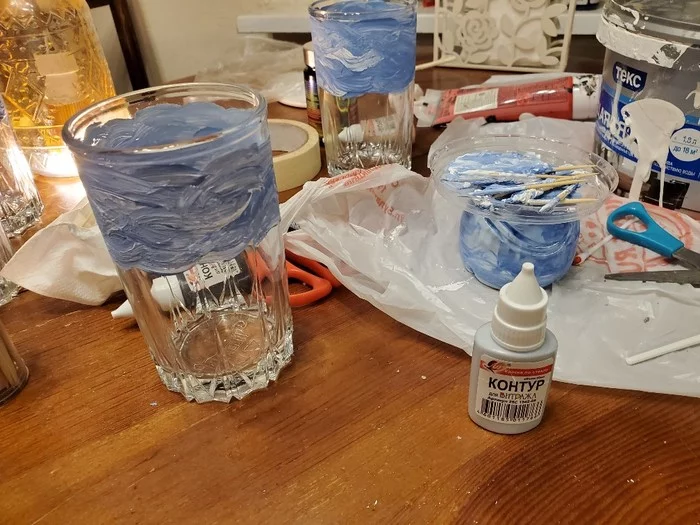 We make Christmas decorations from unnecessary glass containers - Decor, Decoration, With your own hands, Longpost, New Year, My