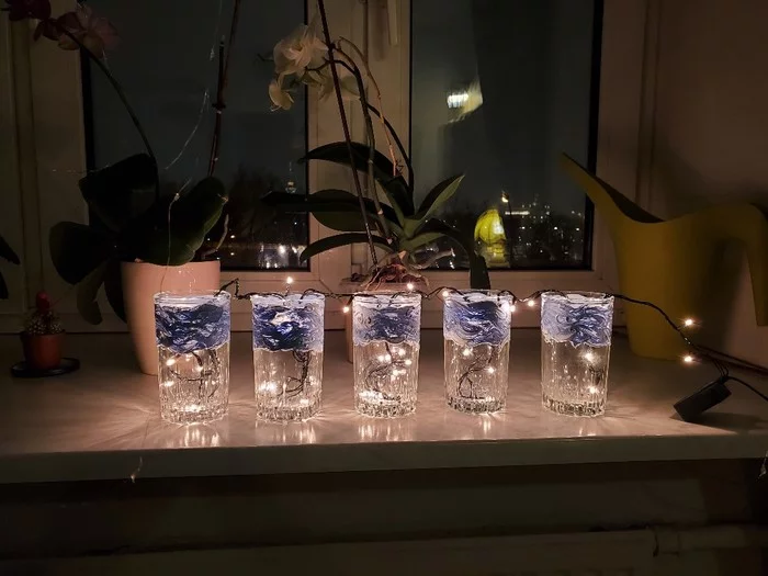 We make Christmas decorations from unnecessary glass containers - Decor, Decoration, With your own hands, Longpost, New Year, My
