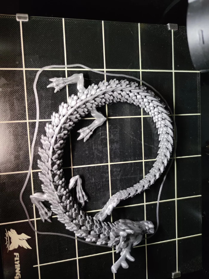 Articulated Dragon - Моё, Дракон, 3D, 3D печать, 3D принтер, Длиннопост